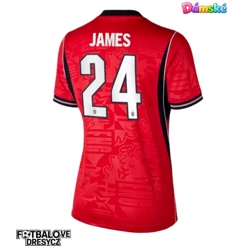 Anglie Reece James #24 Dámské Venkovní Dres MS 2026 Krátký Rukáv Anglie Reece James #24 Dámské Venkovní Dres MS 2026 Krátký Rukáv